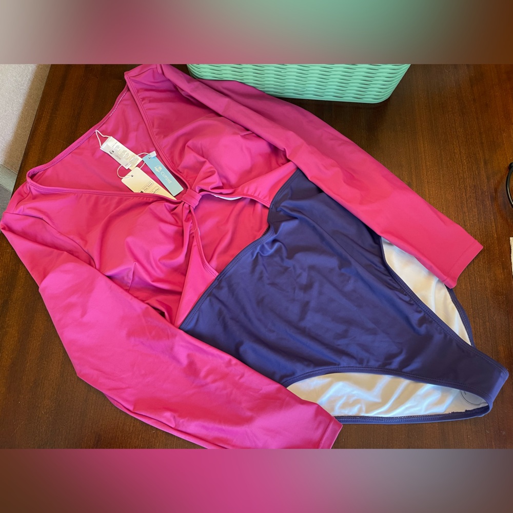 NWT Cupshe | Swim | Cupshe Long Sleeve One Piece Swimsuit - Picture 5 of 11